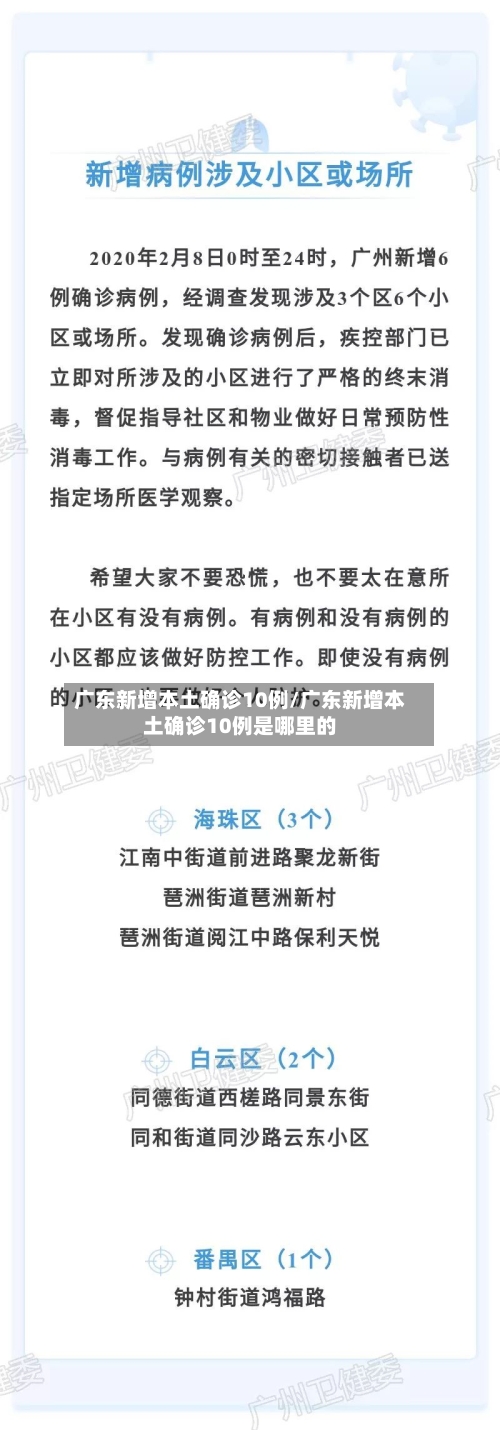广东新增本土确诊10例/广东新增本土确诊10例是哪里的-第2张图片