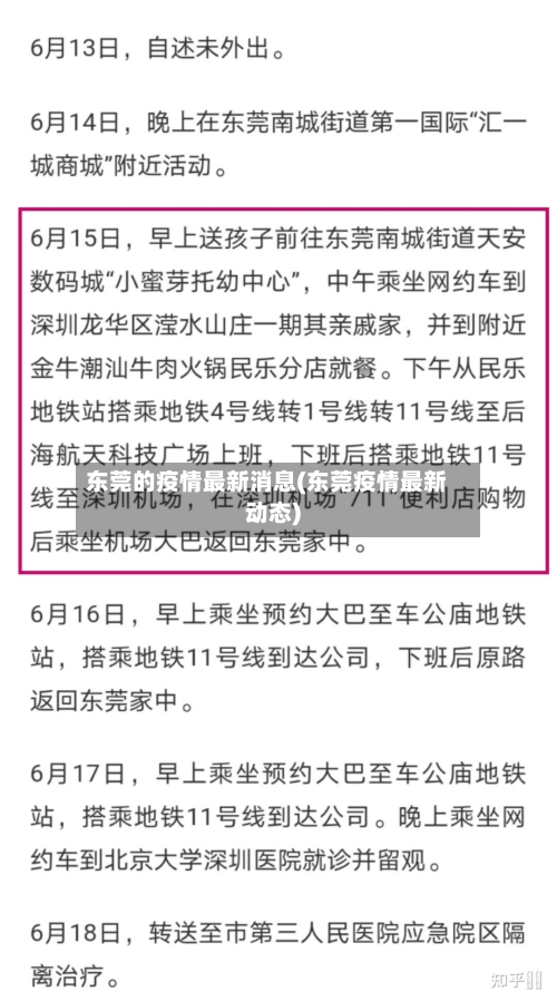 东莞的疫情最新消息(东莞疫情最新动态)-第1张图片