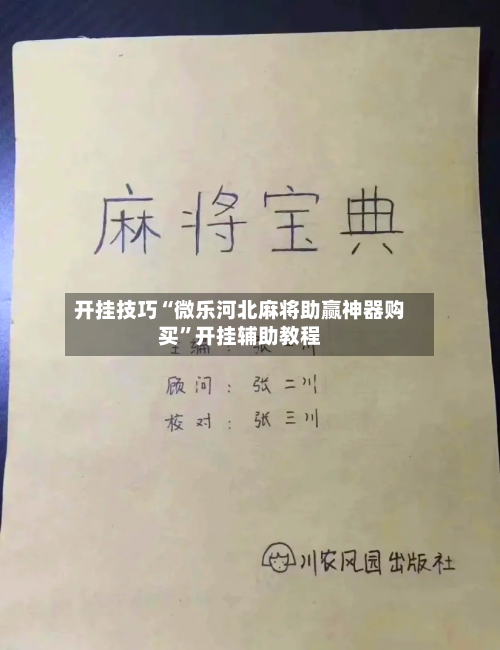 开挂技巧“微乐河北麻将助赢神器购买”开挂辅助教程-第3张图片