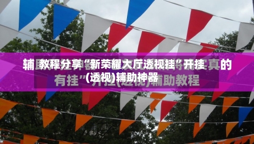 教程分享“新荣耀大厅透视挂”开挂(透视)辅助神器-第2张图片