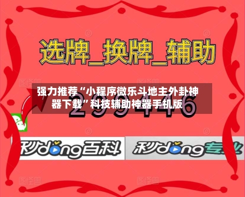 强力推荐“小程序微乐斗地主外卦神器下载”科技辅助神器手机版-第3张图片