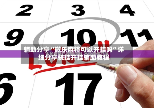 辅助分享“微乐麻将可以开挂吗”详细分享装挂开挂辅助教程-第3张图片