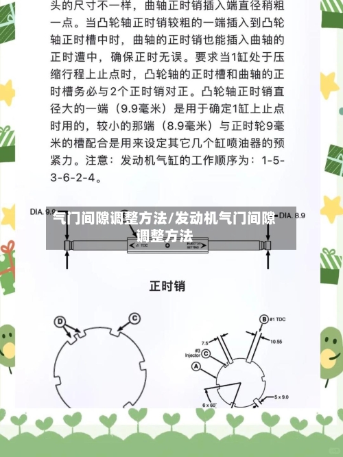 气门间隙调整方法/发动机气门间隙调整方法-第1张图片