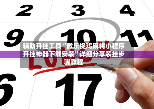 辅助开挂工具“微乐捉鸡麻将小程序开挂神器下载安装	”详细分享装挂步骤教程-第3张图片