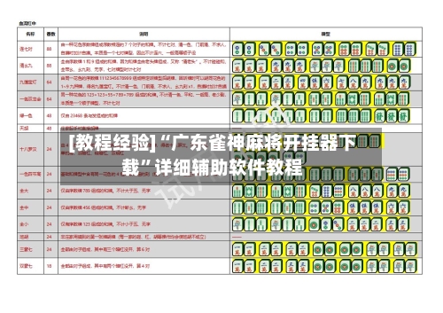 [教程经验]“广东雀神麻将开挂器下载	”详细辅助软件教程-第2张图片