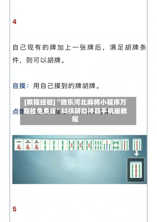 [教程经验]“微乐河北麻将小程序万能挂免费版”科技辅助神器手机版教程-第3张图片