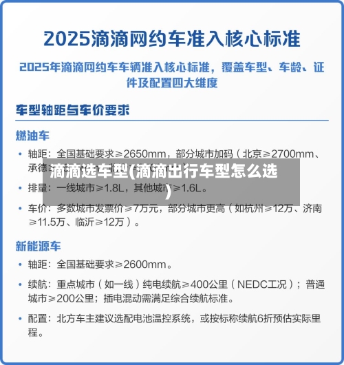 滴滴选车型(滴滴出行车型怎么选)-第2张图片