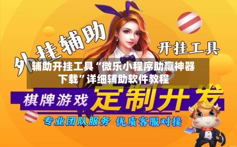 辅助开挂工具“微乐小程序助赢神器下载”详细辅助软件教程-第2张图片