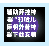 辅助开挂神器“打哈儿麻将外卦神器下载安装	”开挂辅助脚本+详细开挂安装教程-第2张图片