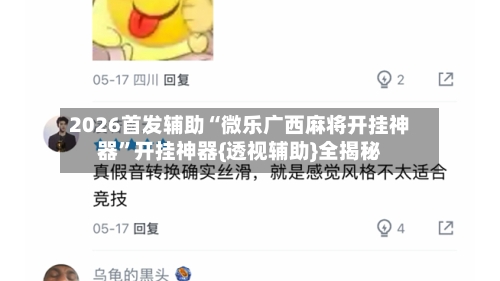 2026首发辅助“微乐广西麻将开挂神器”开挂神器{透视辅助}全揭秘-第3张图片