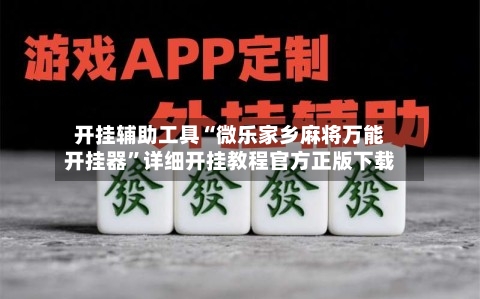 开挂辅助工具“微乐家乡麻将万能开挂器	”详细开挂教程官方正版下载-第2张图片