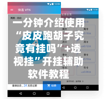 一分钟介绍使用“皮皮跑胡子究竟有挂吗	”+透视挂”开挂辅助软件教程-第1张图片
