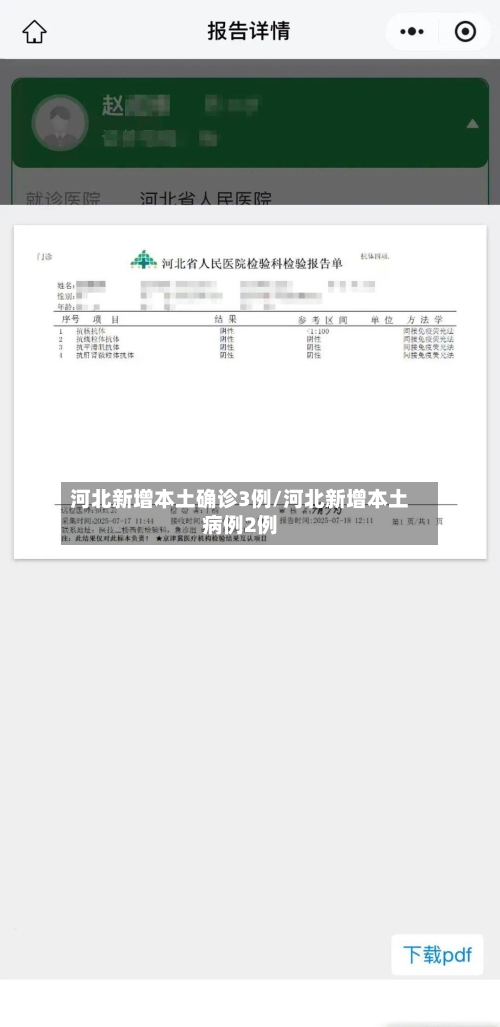 河北新增本土确诊3例/河北新增本土病例2例-第1张图片
