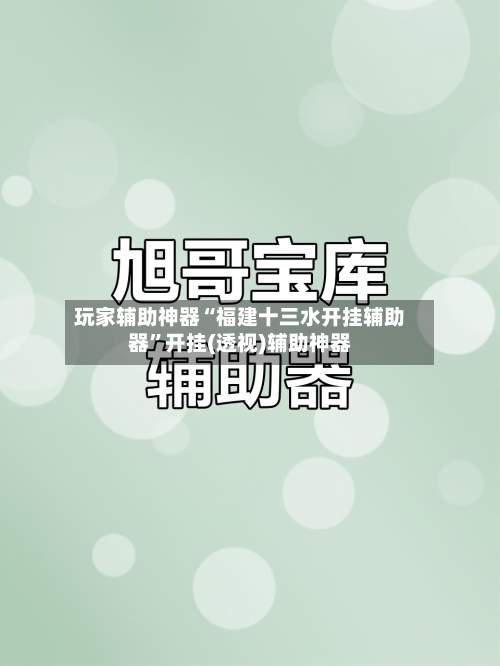 玩家辅助神器“福建十三水开挂辅助器”开挂(透视)辅助神器-第1张图片