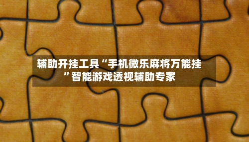辅助开挂工具“手机微乐麻将万能挂”智能游戏透视辅助专家-第3张图片