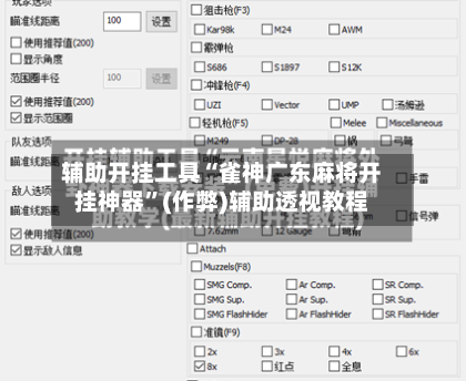 辅助开挂工具“雀神广东麻将开挂神器”(作弊)辅助透视教程-第2张图片