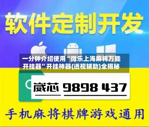 一分钟介绍使用“微乐上海麻将万能开挂器	”开挂神器{透视辅助}全揭秘-第2张图片