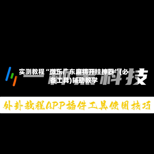 实测教程“微乐广东麻将开挂神器”(必备工具)辅助教学-第2张图片