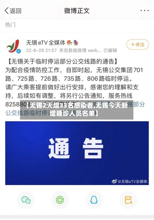 【无锡2天增33名感染者,无锡今天新增确诊人员名单】-第1张图片