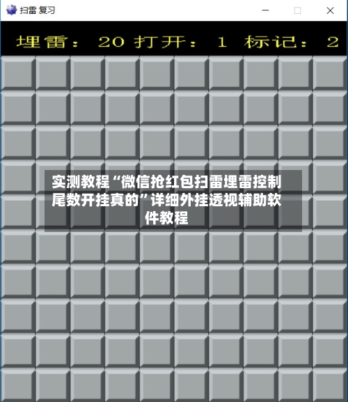 实测教程“微信抢红包扫雷埋雷控制尾数开挂真的”详细外挂透视辅助软件教程-第1张图片