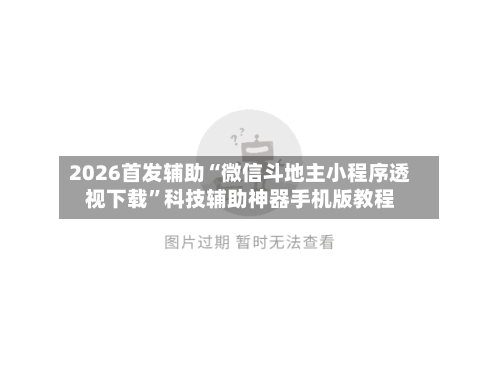 2026首发辅助“微信斗地主小程序透视下载	”科技辅助神器手机版教程-第2张图片