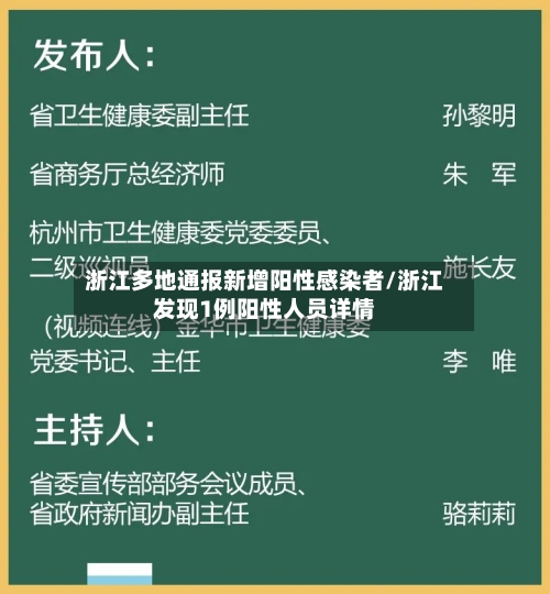 浙江多地通报新增阳性感染者/浙江发现1例阳性人员详情-第3张图片