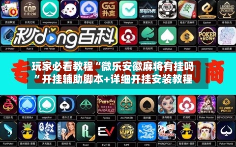 玩家必看教程“微乐安徽麻将有挂吗”开挂辅助脚本+详细开挂安装教程-第2张图片