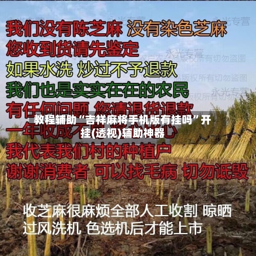 教程辅助“吉祥麻将手机版有挂吗”开挂(透视)辅助神器-第2张图片