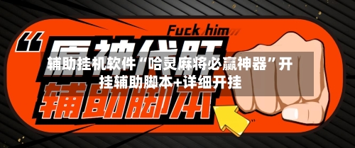 辅助挂机软件“哈灵麻将必赢神器”开挂辅助脚本+详细开挂-第3张图片