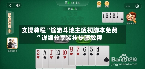 实操教程“途游斗地主透视脚本免费”详细分享装挂步骤教程-第3张图片