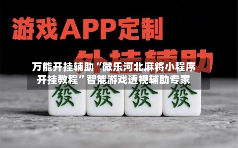 万能开挂辅助“微乐河北麻将小程序开挂教程”智能游戏透视辅助专家-第2张图片
