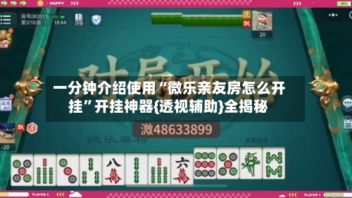 一分钟介绍使用“微乐亲友房怎么开挂”开挂神器{透视辅助}全揭秘-第2张图片
