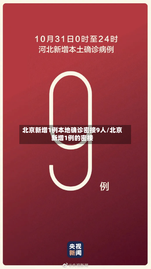 北京新增1例本地确诊密接9人/北京新增1例的密接-第1张图片