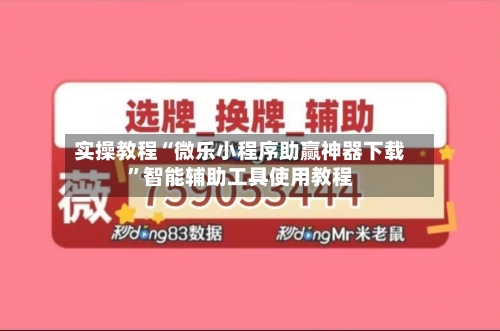 实操教程“微乐小程序助赢神器下载”智能辅助工具使用教程-第2张图片