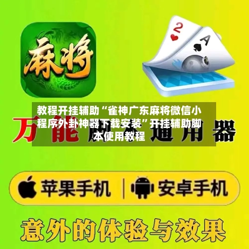 教程开挂辅助“雀神广东麻将微信小程序外卦神器下载安装	”开挂辅助脚本使用教程-第1张图片