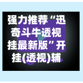强力推荐“迅奇斗牛透视挂最新版	”开挂(透视)辅助神器-第1张图片