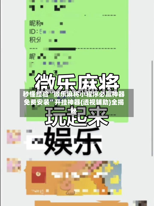 秒懂经验“微乐麻将小程序必赢神器免费安装”开挂神器{透视辅助}全揭秘-第1张图片