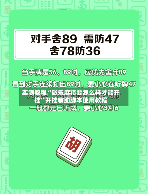 实测教程“微乐麻将要怎么样才能开挂”开挂辅助脚本使用教程-第2张图片
