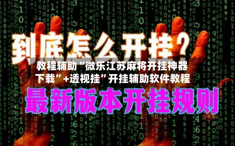 教程辅助“微乐江苏麻将开挂神器下载	”+透视挂”开挂辅助软件教程-第2张图片