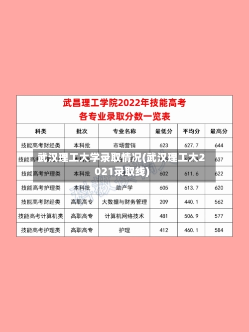 武汉理工大学录取情况(武汉理工大2021录取线)-第2张图片
