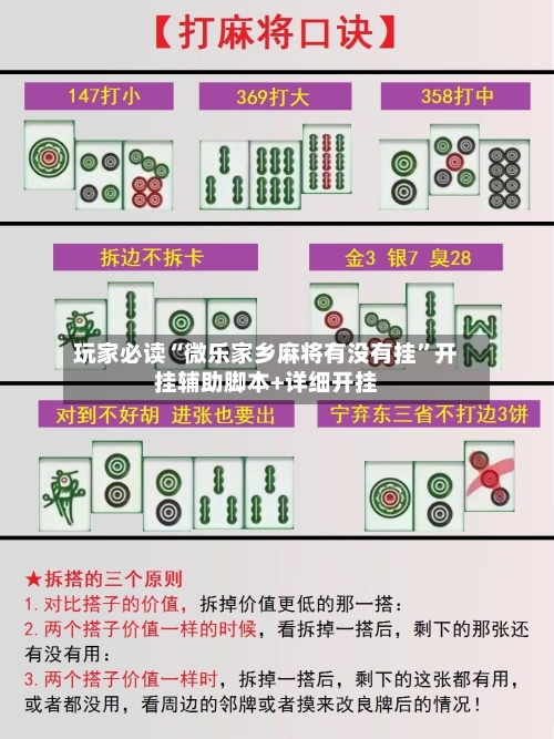 玩家必读“微乐家乡麻将有没有挂”开挂辅助脚本+详细开挂-第1张图片