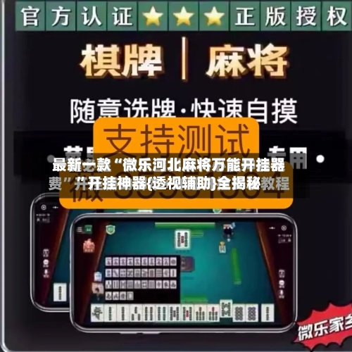 最新一款“微乐河北麻将万能开挂器”开挂神器{透视辅助}全揭秘-第1张图片