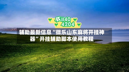 辅助最新信息“微乐山东麻将开挂神器	”开挂辅助脚本使用教程-第1张图片