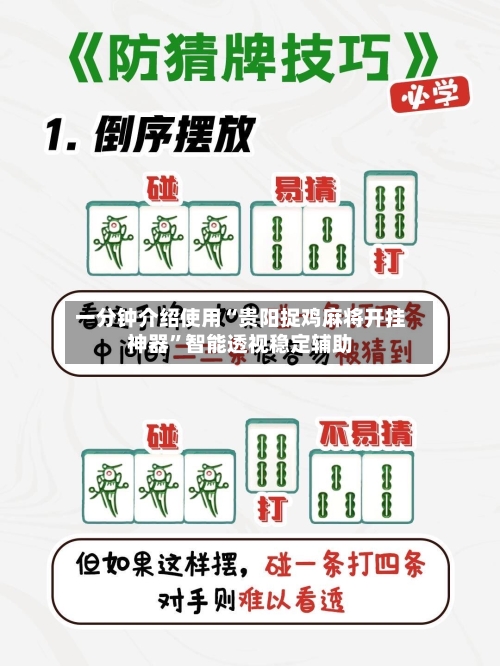 一分钟介绍使用“贵阳捉鸡麻将开挂神器”智能透视稳定辅助-第3张图片