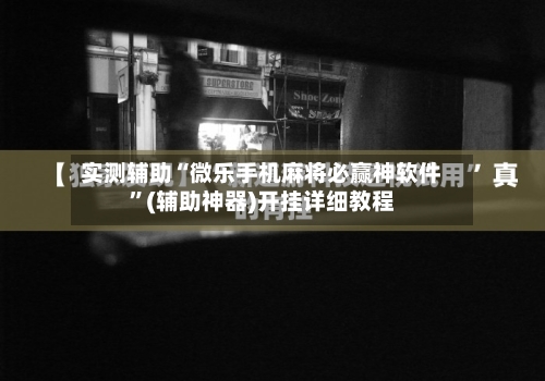 实测辅助“微乐手机麻将必赢神软件”(辅助神器)开挂详细教程-第1张图片