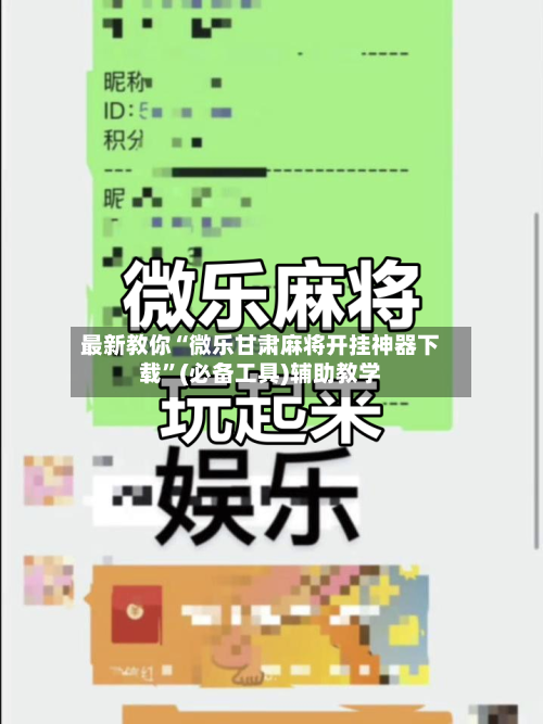 最新教你“微乐甘肃麻将开挂神器下载”(必备工具)辅助教学-第2张图片
