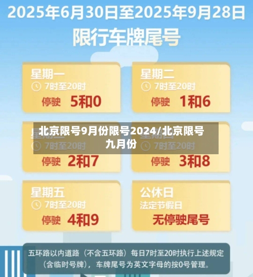 北京限号9月份限号2024/北京限号九月份-第2张图片