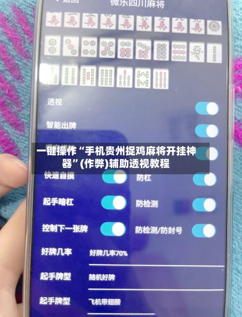 一键操作“手机贵州捉鸡麻将开挂神器”(作弊)辅助透视教程-第3张图片