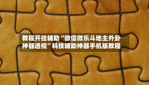 教程开挂辅助“微信微乐斗地主外卦神器透视	”科技辅助神器手机版教程-第2张图片