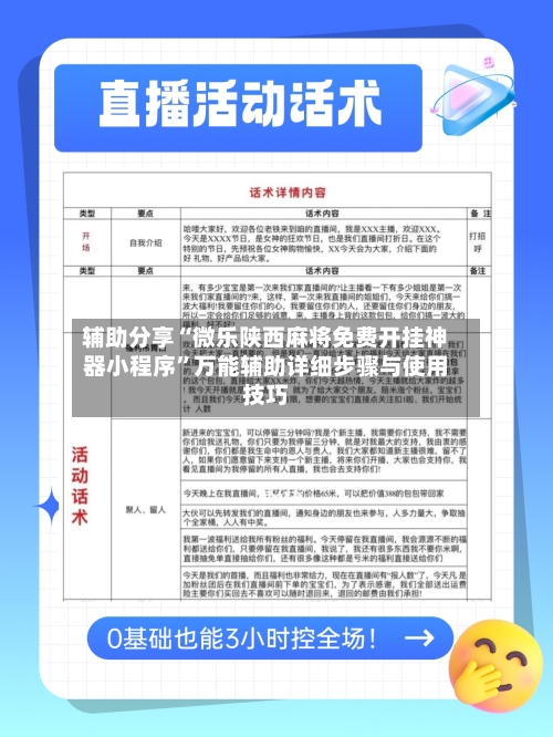 辅助分享“微乐陕西麻将免费开挂神器小程序	”万能辅助详细步骤与使用技巧-第2张图片